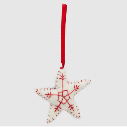 Felt Star Tree Decoration