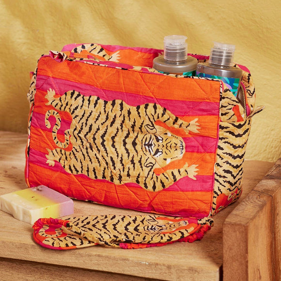 Tiger Stripe Wash Bag