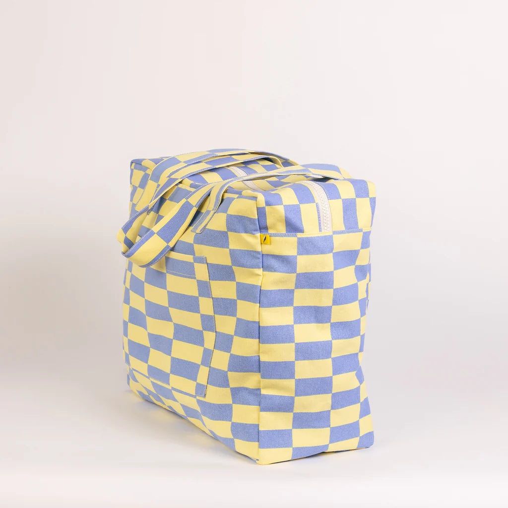 Fluf Daytrip Tote Riviera Check