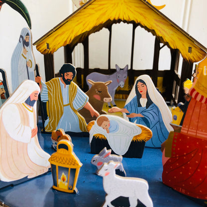 Away In A Manger Pop & Slot 3D Advent Calendar