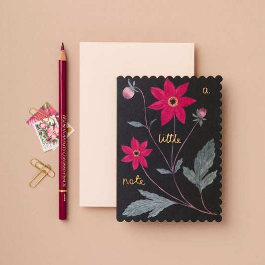 Dahlia ‘A Little Note’ Greeting Card