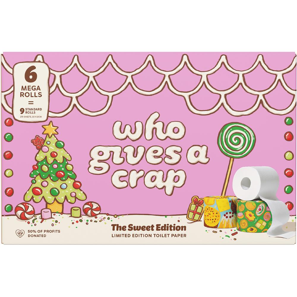 Who Gives A Crap Extra Soft Limited The Sweet Edition Bamboo Toilet Tissue 6 Mega Rolls
