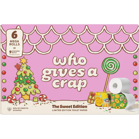 Who Gives A Crap Extra Soft Limited The Sweet Edition Bamboo Toilet Tissue 6 Mega Rolls