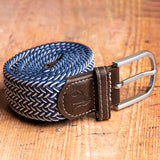 Recycled Woven Belt - Navy Fine Weave