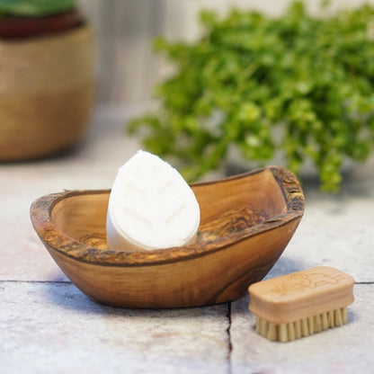 Large Natural Olive Wood Soap Dish