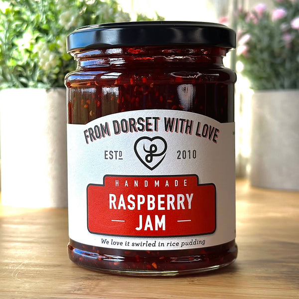 Raspberry Jam by From Dorset With Love

Our delicious Raspberry Jam made by Chrissy in Dorset. Part of our range of Dorset Produce.