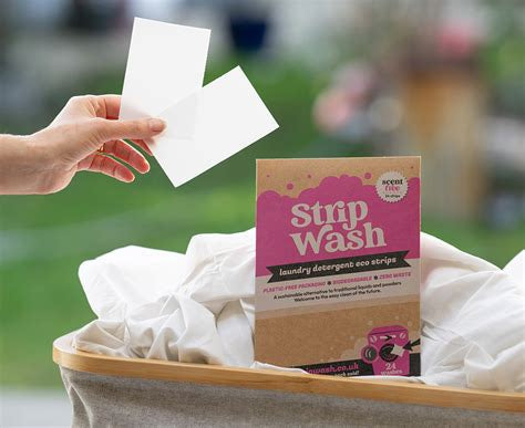 StripWash Laundry Sheets - Scent Free Laundry Detergent