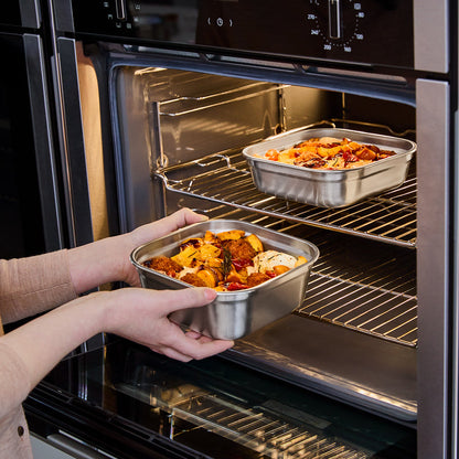 Black+Blum Large Meal Prep Box Square -  Microwaveable Multifunction Stainless Steel
