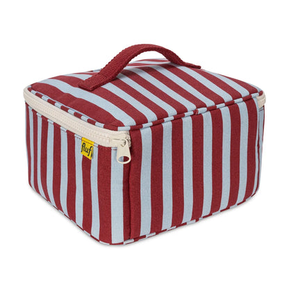 Fluf Square Lunch Cube - Awning Stripe Chili Pepper