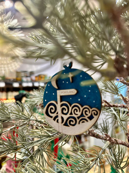 ‘Weymouth’ ‘Dorset’ or ‘Portland’ Signpost Christmas Decoration