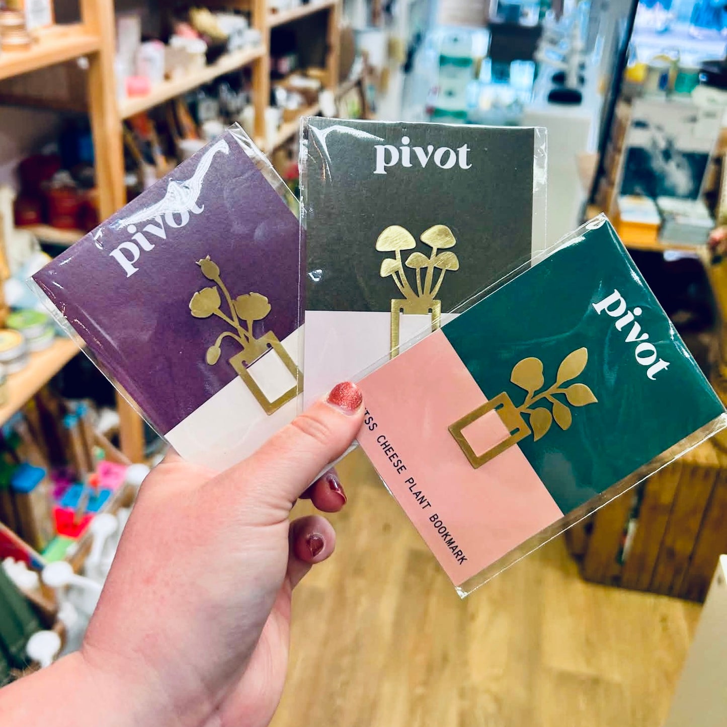 Houseplant Brass Bookmark