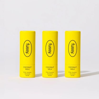 Fussy Deodorant Coconut Milk Mini Trio Pack | Shop Fussy Deodorant at southwestcoast.co.uk | New British Seaside Collection!