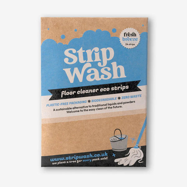 StripWash Fresh Breeze Floor Cleaner Strips - Pack of 24