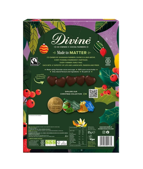 Divine Chocolate Fairtrade Dark Chocolate Advent Calendar