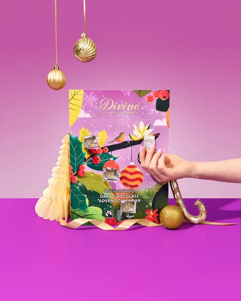 Divine Chocolate Fairtrade Dark Chocolate Advent Calendar