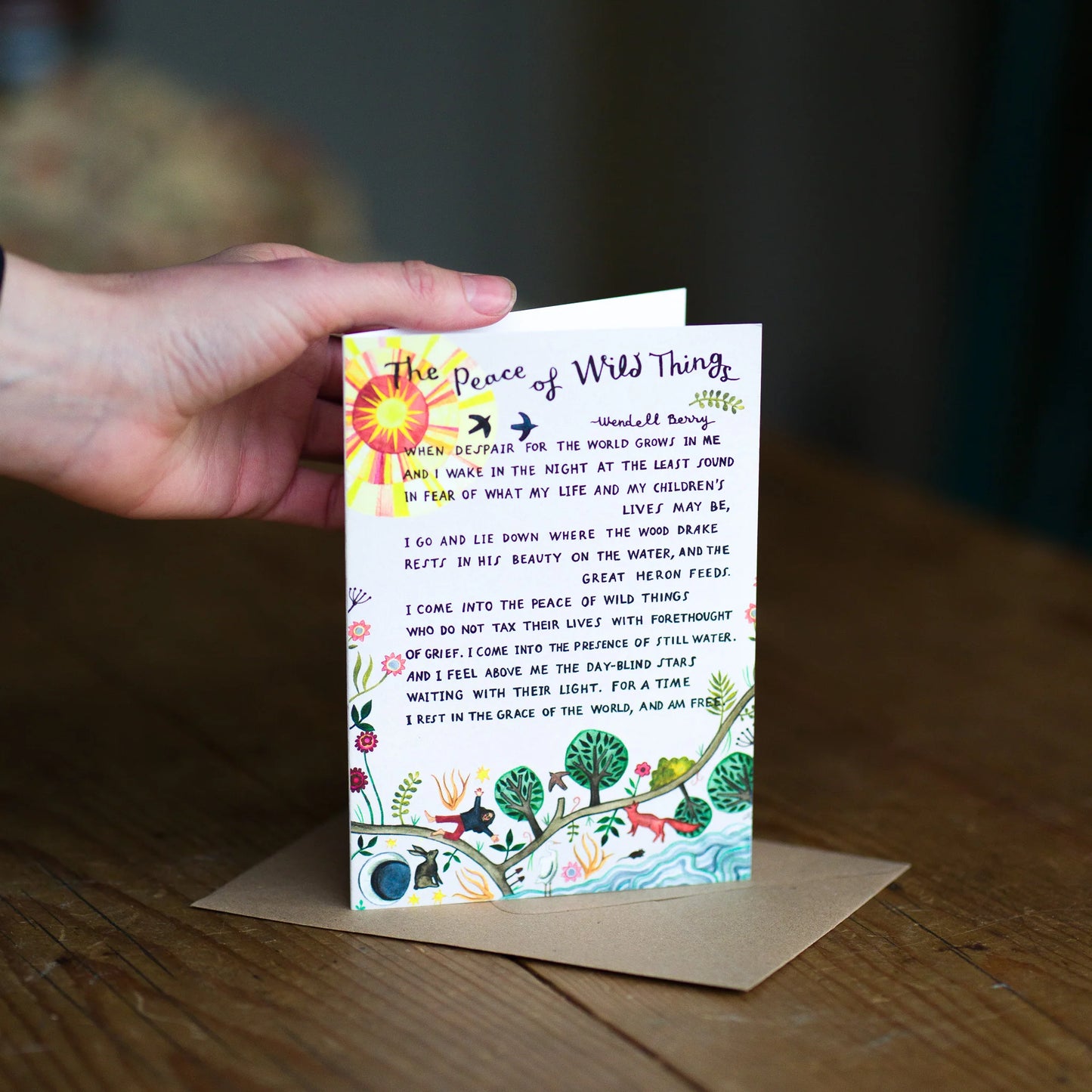 Peace of Wild Things Card