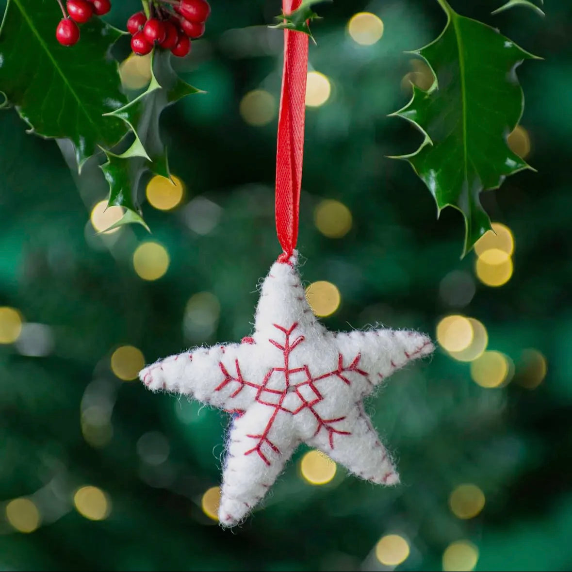 Felt Star Tree Decoration