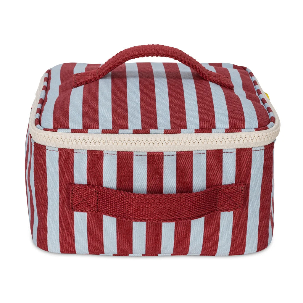 Fluf Square Lunch Cube - Awning Stripe Chili Pepper