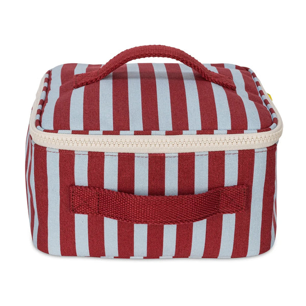 Fluf Square Lunch Cube - Awning Stripe Chili Pepper