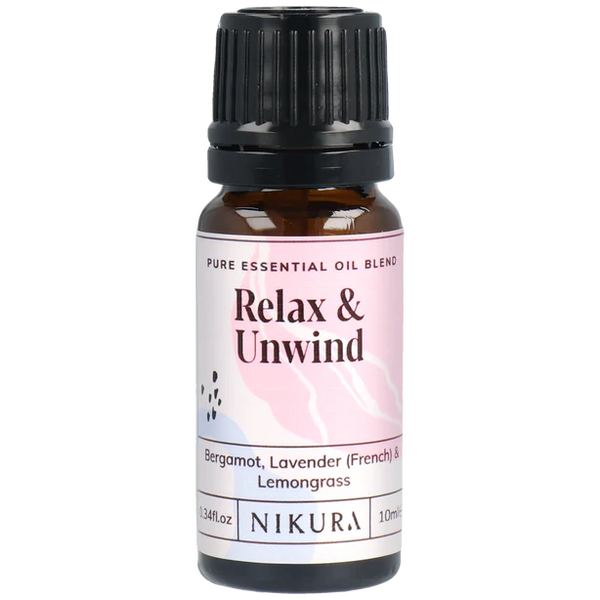 Relax & Unwind Essential Oil Blend - Bergamot, Lavender + Lemongrass