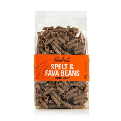 Wholegrain Spelt & Fava Bean Sedani Rigati Pasta 400g
