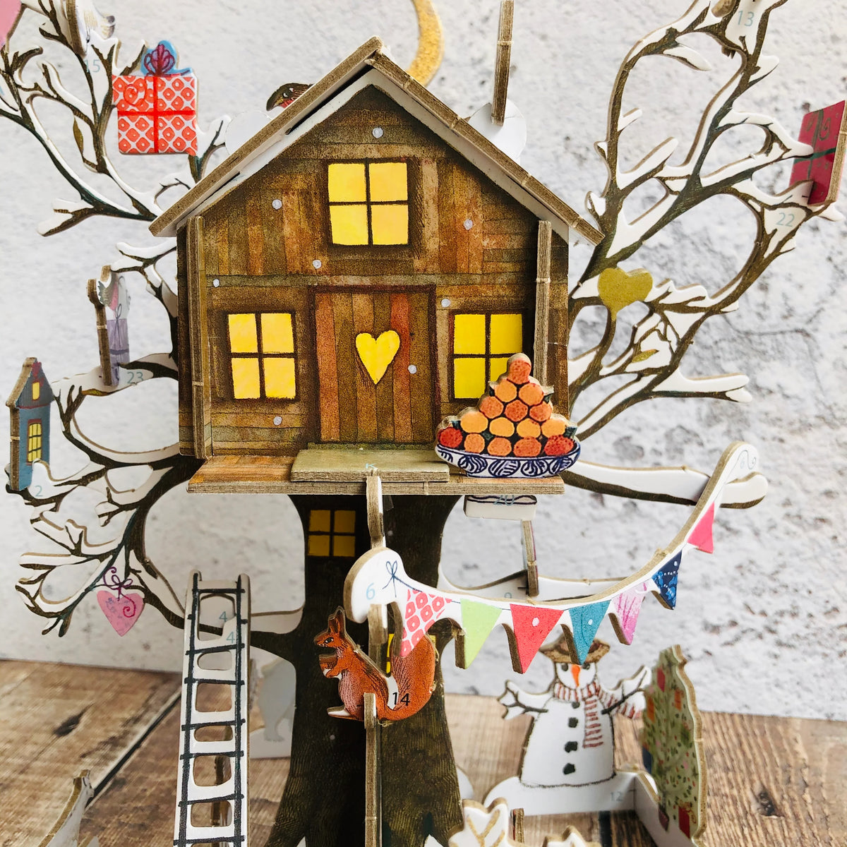 Christmas Treehouse Slot Together 3D Advent Calendar