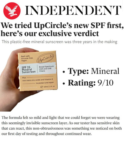 UpCircle SPF 25 Mineral Sunscreen - 60ml