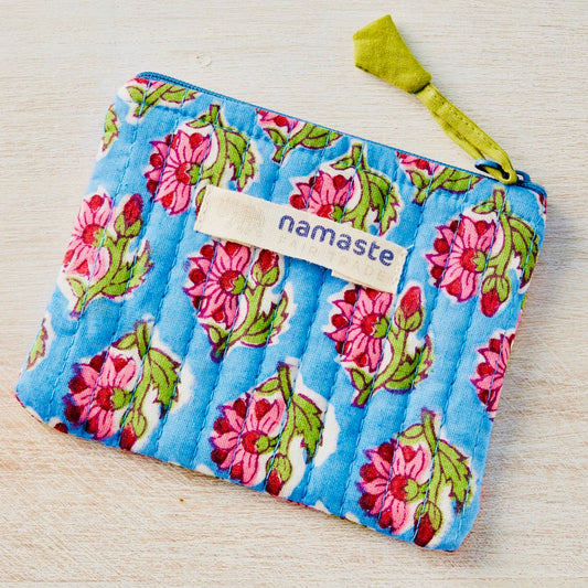 Fairtrade Indian Block Print Coin Purse