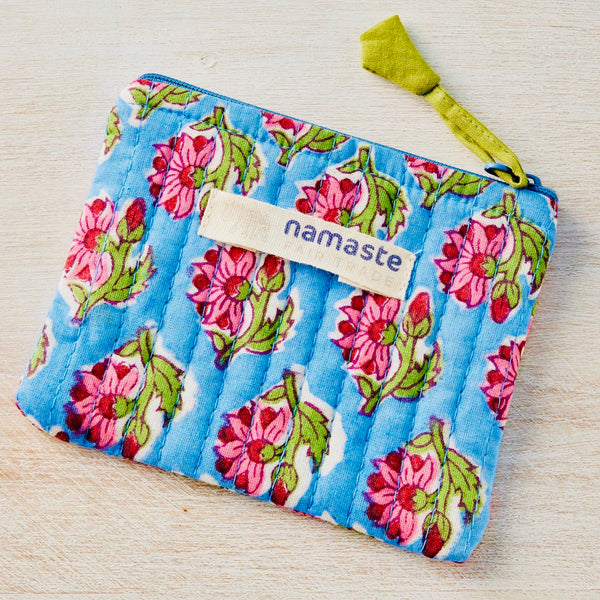 Fairtrade Indian Block Print Coin Purse