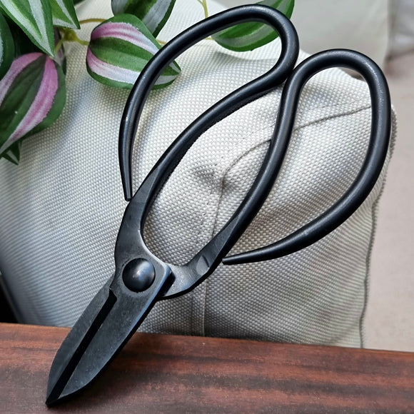 Botang Bonsai Scissors with Metal Handle Black (17 x 10.5 cm)