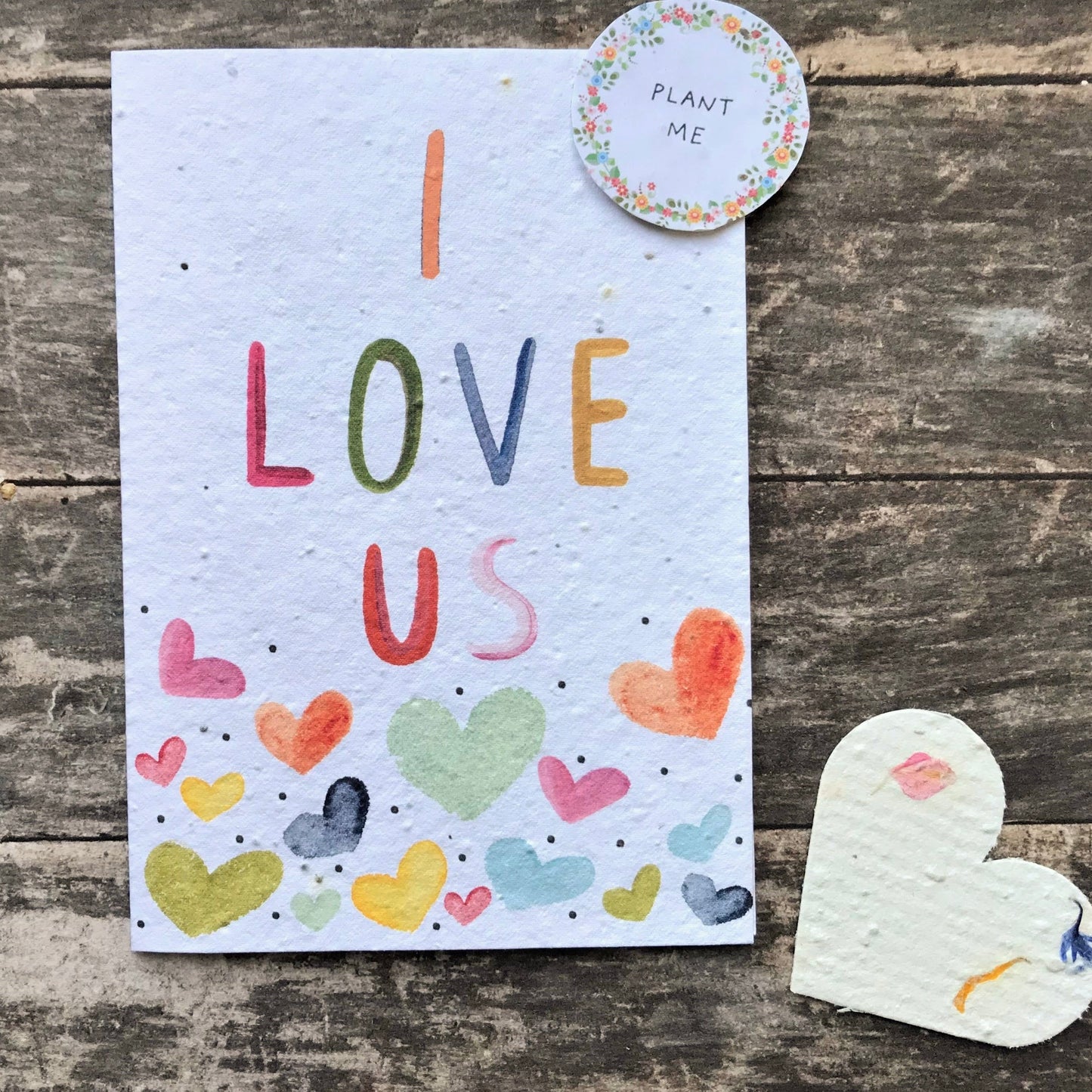I Love Us Plantable Card