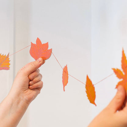 Autumn Leaves Sewn Garland
