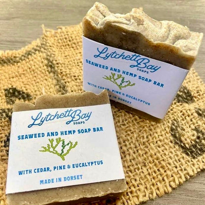 Seaweed & Hemp Soap Bar with Eucalyptus Oil - Handmade in Dorset