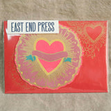 Ribbon Heart Greeting Card