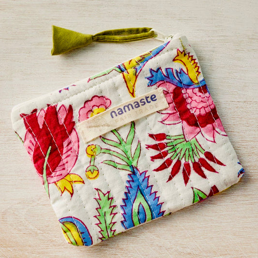 Fairtrade Indian Block Print Coin Purse