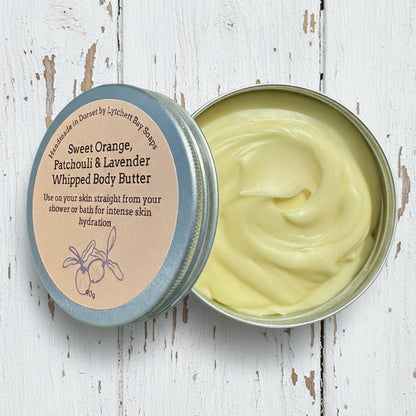 Sweet Orange Patchouli and Lavender Whipped Body Butter 90g