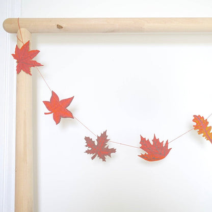 Autumn Leaves Sewn Garland