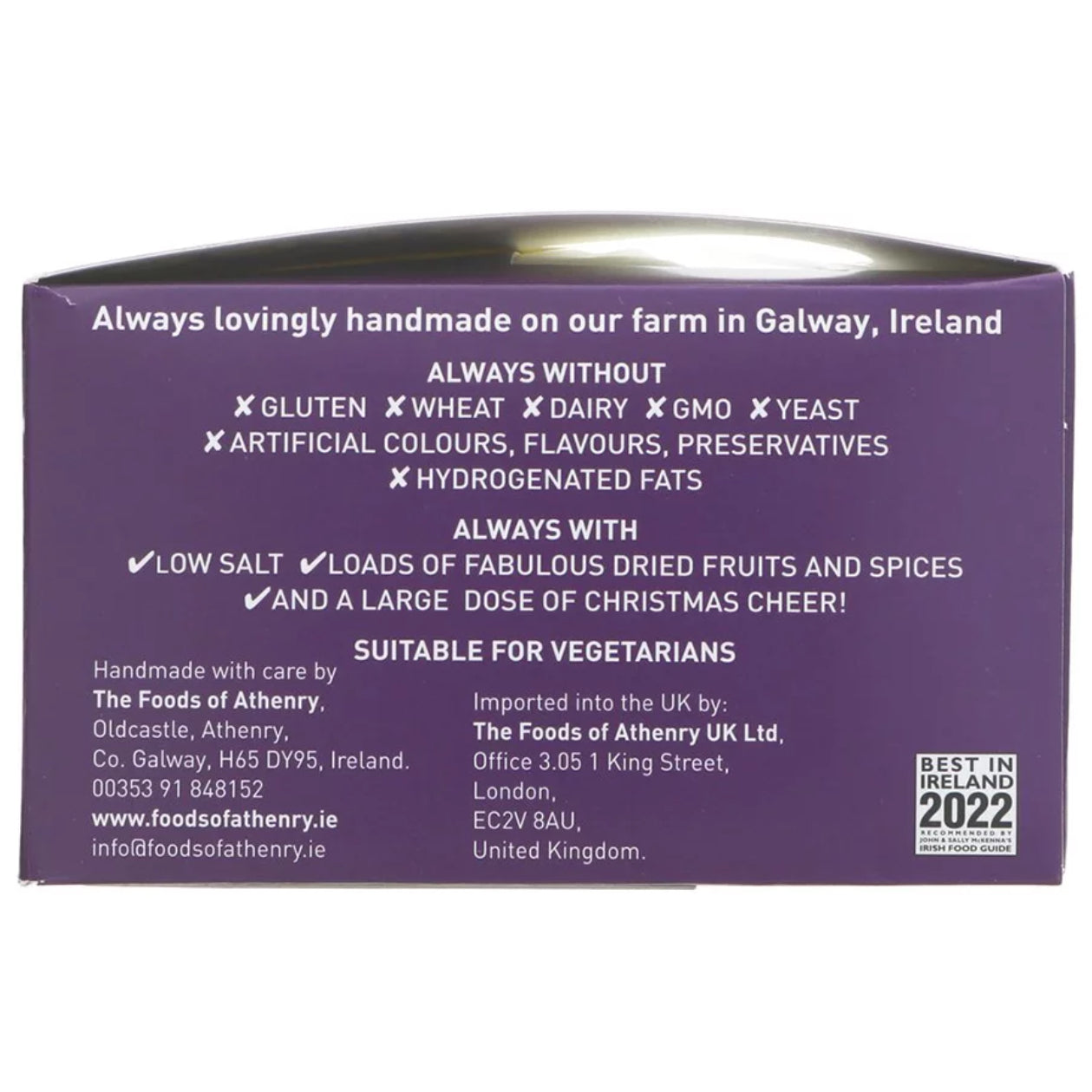 Luxury Iced Christmas Cake - Foods of Athenry