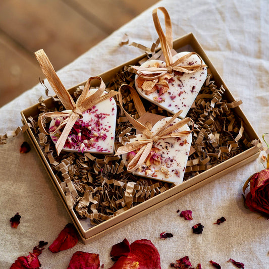 Individual Rose Heart Scented Decoration