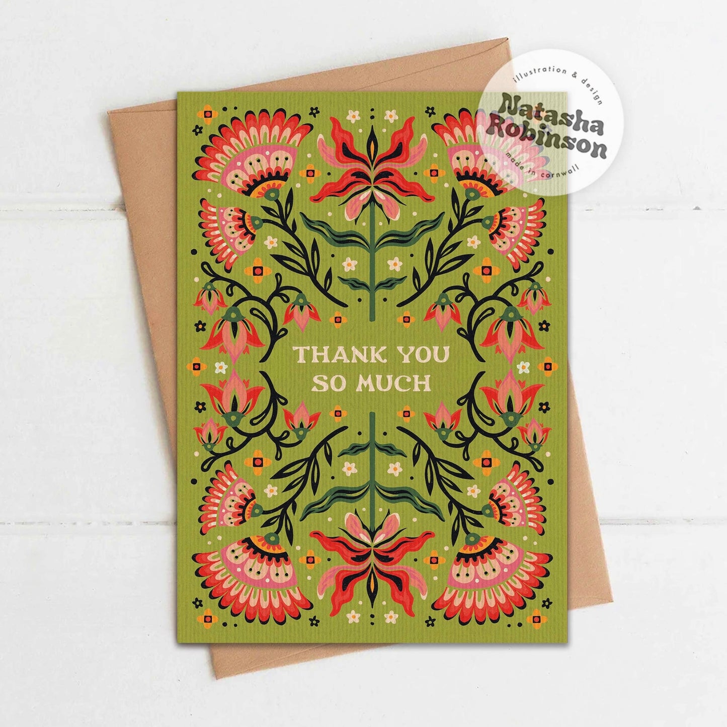 ‘Thank You So Much’ Folk Card
