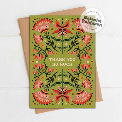 ‘Thank You So Much’ Folk Card