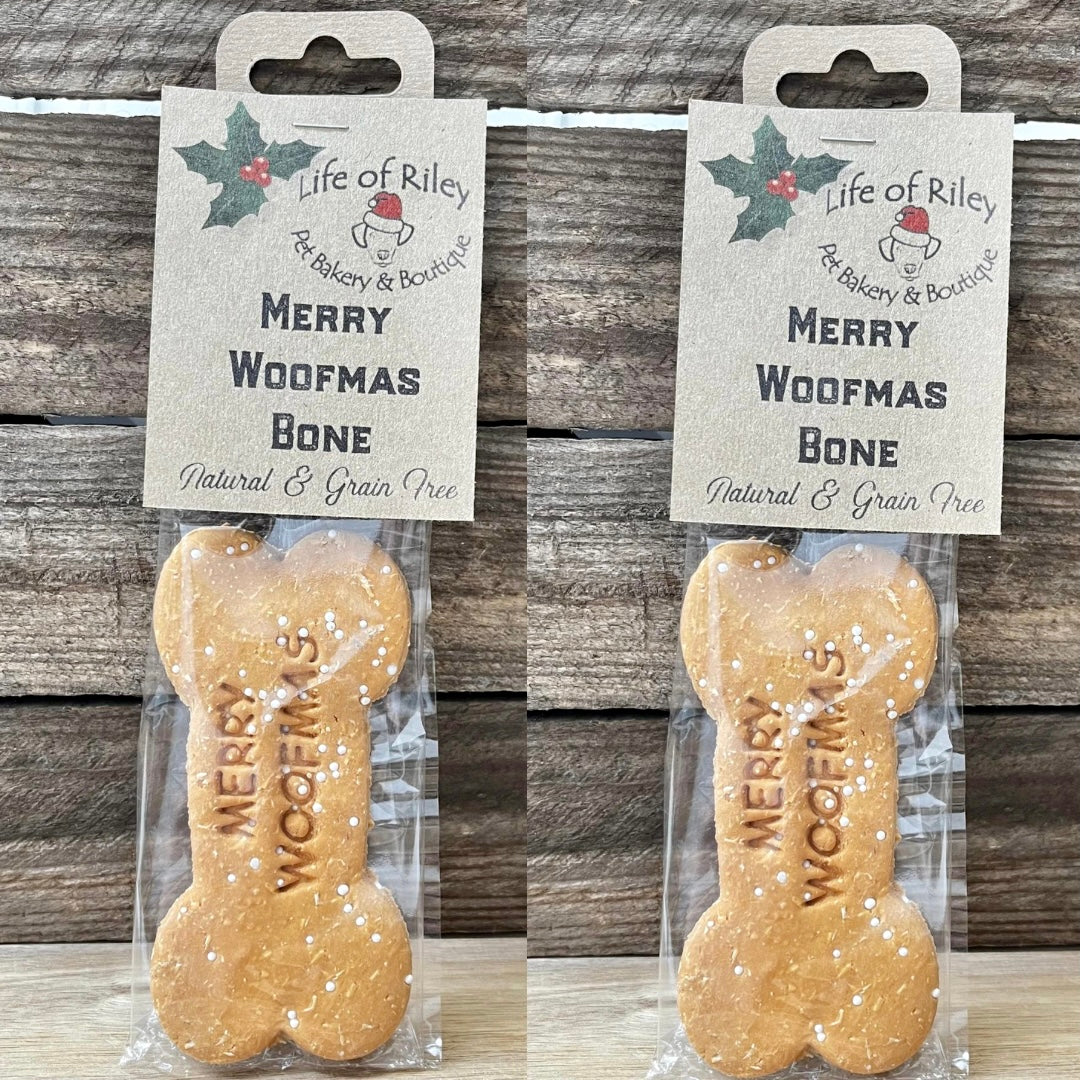 Merry Woofmas Bone Dog Treat