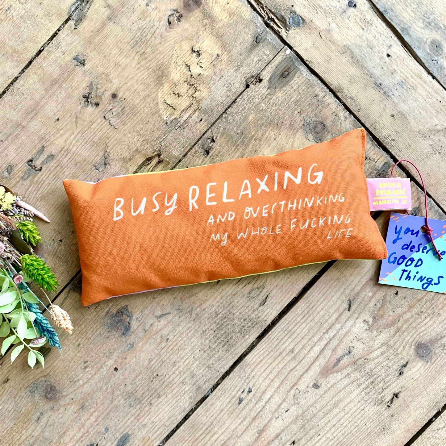 Handmade Lavender Eye Pillow ‘Busy Relaxing’