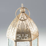 Antique Brass Moroccan Style Medium Lantern