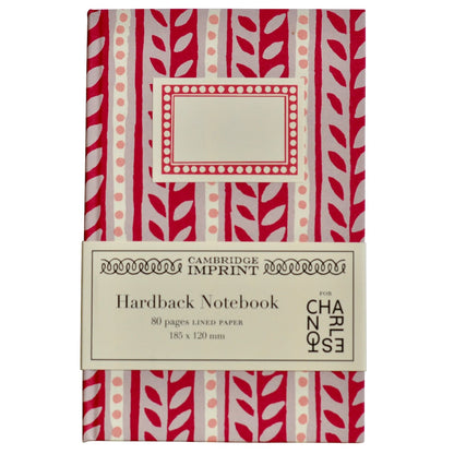 Cambridge Imprint hardback notebook covered with Charleston Border patterned paper.