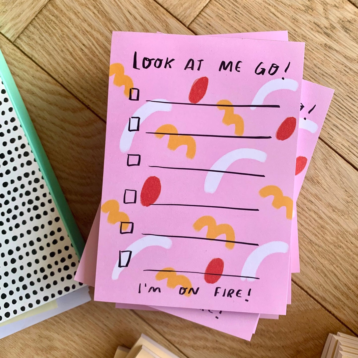 A6 Desk Jotter ‘Look At Me Go!’
