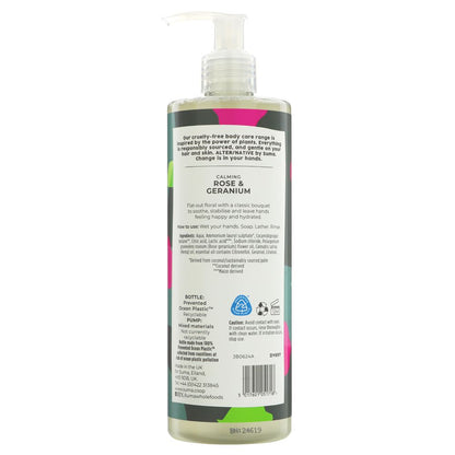Alter/Native By Suma Hand Wash - Rose & Geranium