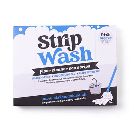 StripWash Fresh Breeze Floor Cleaner Sheets - Biodegradable Eco Friendly Floor Cleaner