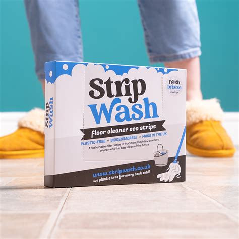 StripWash Fresh Breeze Floor Cleaner Sheets - Biodegradable Eco Friendly Floor Cleaner