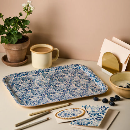 Wanderlust Blue Floral Tray